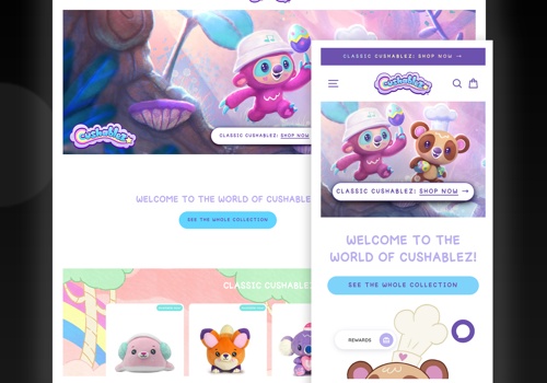 UX/UI Design Package Example: Cushablez®