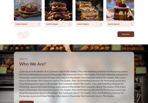Web Design Package Example: Crispy Bakehouse Web UIUX