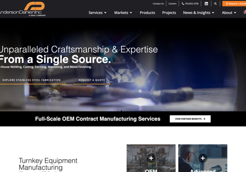 Web Design Package Example: Website Design & Development For Anderson Dahlen