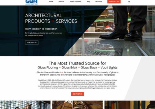 Search Engine Optimization Package Example: SEO & Web Design For GBA Products