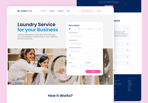 UX/UI Design Package Example: Laundry Care