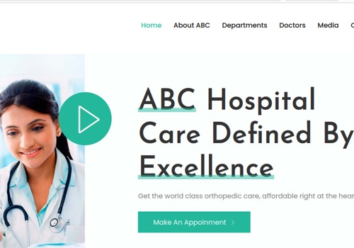 Web Design Package Example: Hospital Web Application