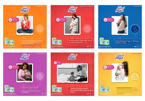 Social Media Marketing Package Example: World Breastfeeding Week Posts