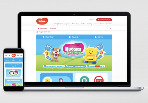UX/UI Design Package Example: Huggies Star Rewards