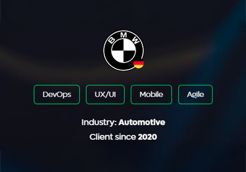 Mobile App Development Package Example: BMW: 5 star app for the most prestigious car brand