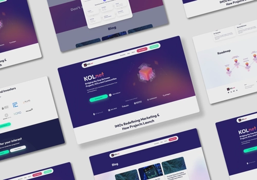 UX/UI Design Package Example: KOLnet Branding and UI/UX Design