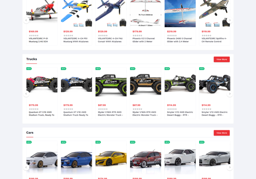 Web Development Package Example: RC Grounds