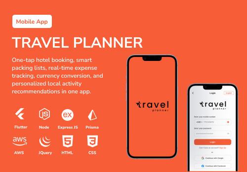 Mobile App Development Package Example: Travel Planner