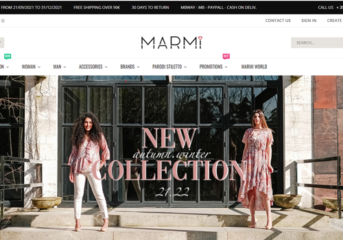 E-Commerce Development Package Example: Marmi Store