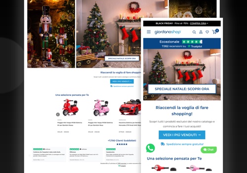 UX/UI Design Package Example: Giordanoshop
