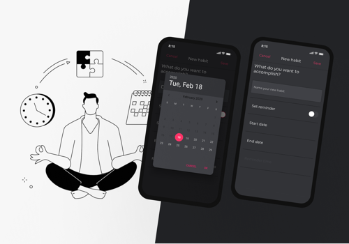 Mobile App Development Package Example: XHabit