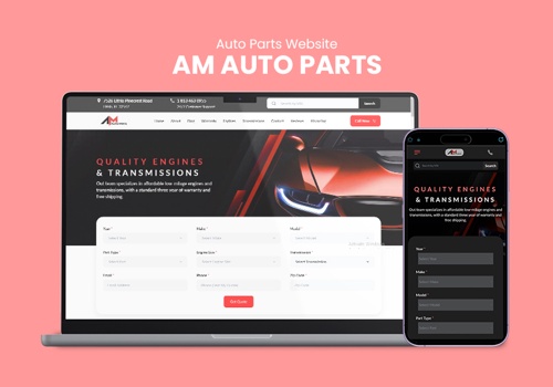 Custom Software Development Package Example: AM Auto Parts: Digital Transformation with React