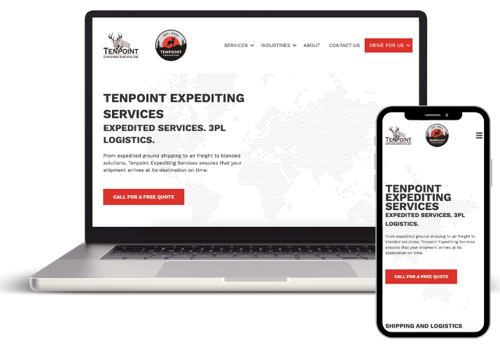 Search Engine Optimization Package Example: Tenpoint Expediting Services Website