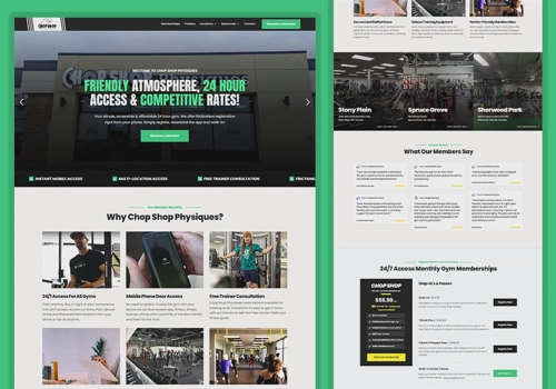 Web Design Package Example: Website Development for a 24 Hour Gym