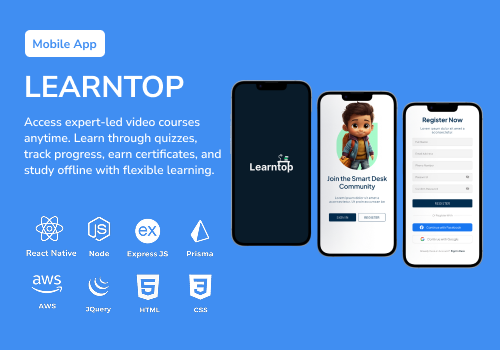 Mobile App Development Package Example: LearnTop