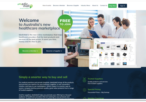 UX/UI Design Package Example: Leading Multivendor Store in Medical Industry