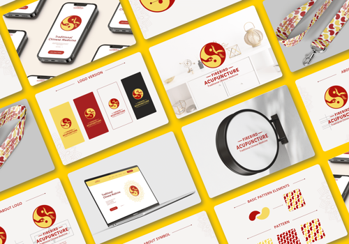 Branding Package Example: Branding and website for "Firebird Acupuncture"