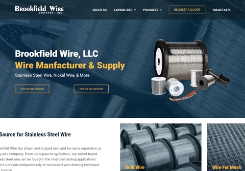 Search Engine Optimization Package Example: SEO For Brookfield Wire Company