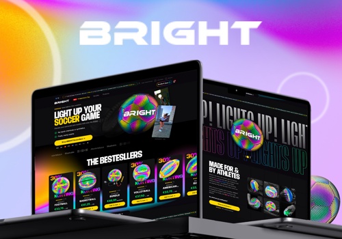 UX/UI Design Package Example: BRIGHT Sport | The Most Unique Balls on The Market