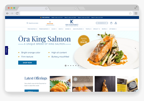 UX/UI Design Package Example: Kai Gourmet