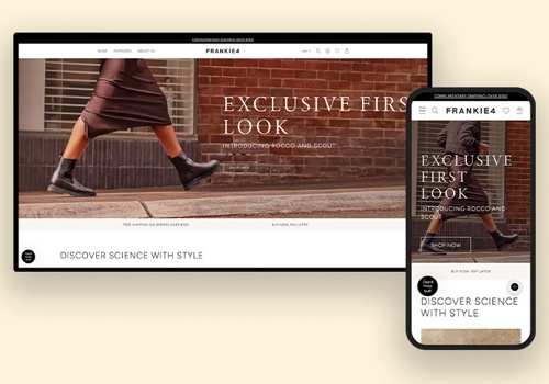 Web Development Package Example: Frankie4's migration from Magento to Shopify