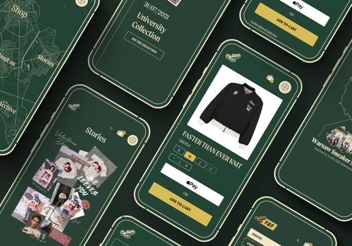 UX/UI Design Package Example: E-commerce design for streetwear brand