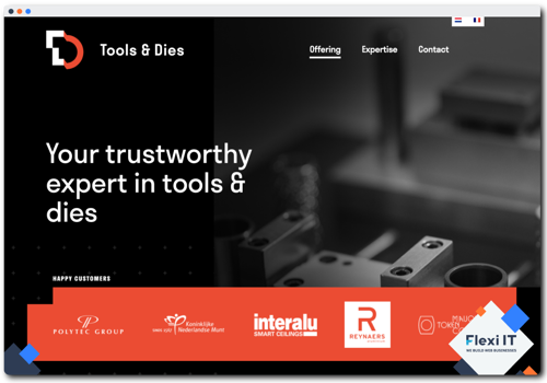 Web Development Package Example: Tools & Dies Engineering - Corporate Website