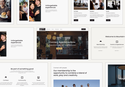 Web Design Package Example: Mountain Club Marketing Website