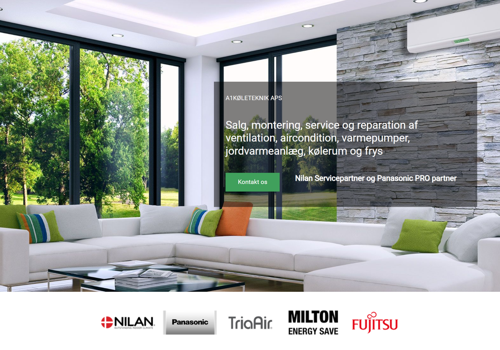 Web Design Package Example: a1køleteknik Website