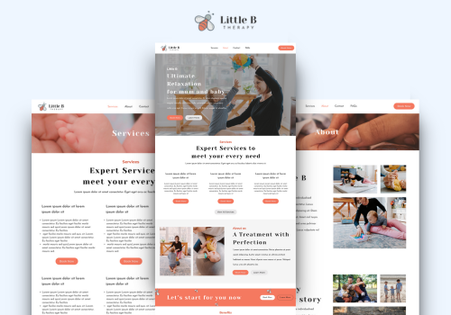Web Design Package Example: Little B Therapy
