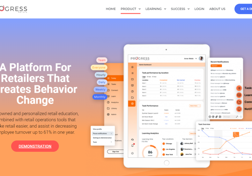 UX/UI Design Package Example: Progress Retail