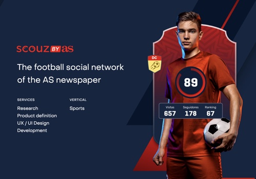 Web Design Package Example: The football social network of the AS newspaper
