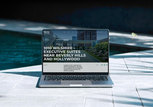 Web Design Package Example: 1010 Wilshire - Web Design | Branding | Graphics