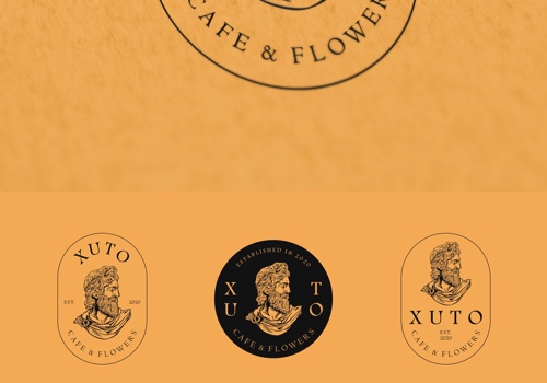 Logo Package Example: XUTO Cafe & Flowers Branding Design