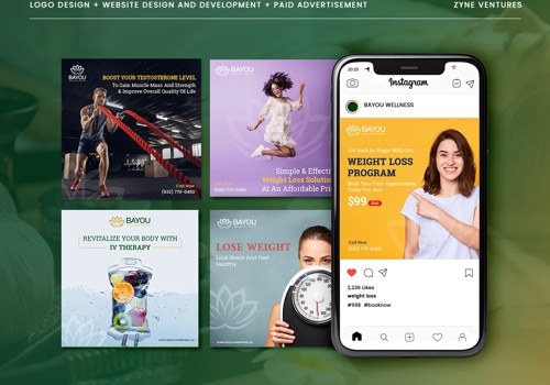 Social Media Marketing Package Example: Bayou Wellness Center - Bayou Wellness Center