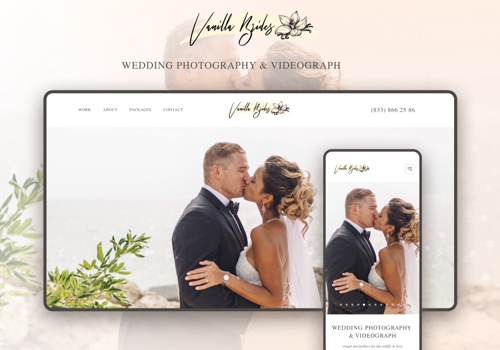 Web Design Package Example: Wedding website UX/UI | WordPress