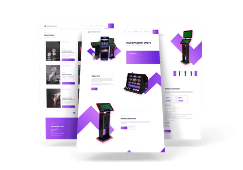 Web Design Package Example: Automaten Welt - Dedicated Company Website