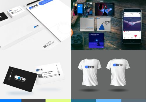Branding Package Example: Rebranding One Marketing Group