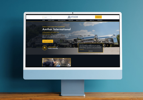 Search Engine Optimization Package Example: Amthor International - Custom Web Design & SEO