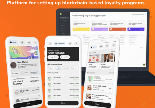 Web Development Package Example: Development for Blockchain E-Commerce Platform