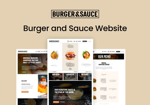 Web Development Package Example: Burger and Sauce