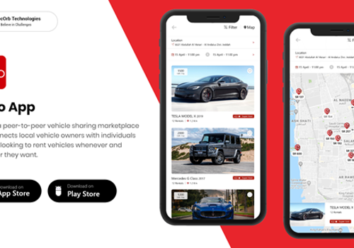 Mobile App Development Package Example: EJARO - Car Rental App