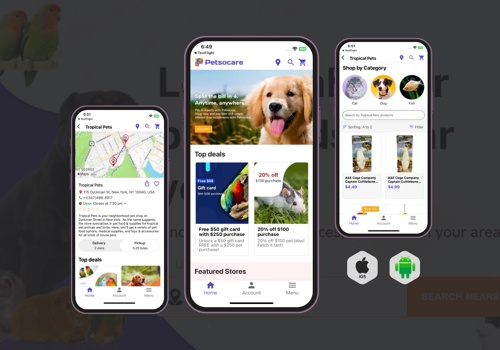 Mobile App Development Package Example: Petsocare