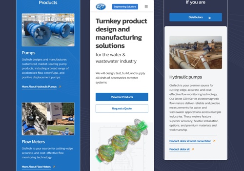 Web Design Package Example: GloTech Digital Presence Reinvention