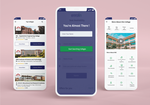 Custom Software Development Package Example: Enrolin App