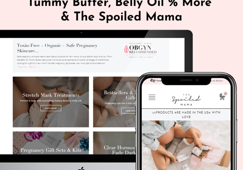 E-Commerce Development Package Example: Shopify Website for pregnancy products