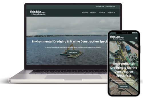 Search Engine Optimization Package Example: White Lake Dock & Dredge, Inc Website