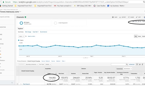 Pay Per Click Package Example: SEO for eCommerce Website