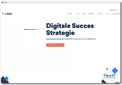 Web Development Package Example: Website for the Digital Marketing Company