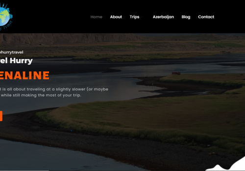 Web Design Package Example: No Hurry Travel
